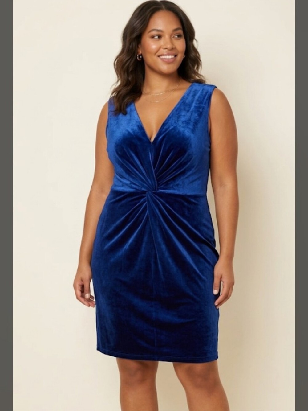 Leota Plus Size Blue Twist Design Dress Size 3X NWT-SALE!